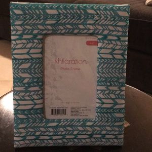 Brand new blue and white picture frame